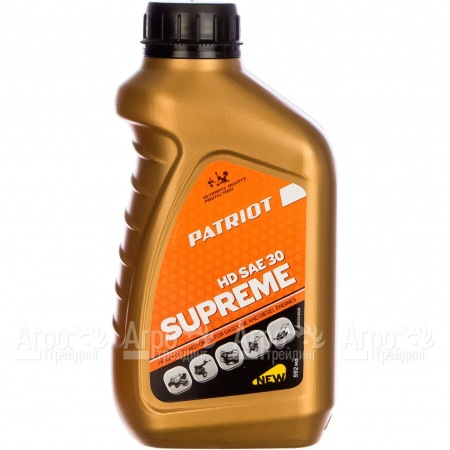 Масло Patriot Supreme HD SAE 30 592 мл для 4-х тактных двигателей в Челябинске