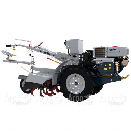 Мотоблок Garden Scout (Скаут) GS 15 DE, почвофреза, сидение в Челябинске