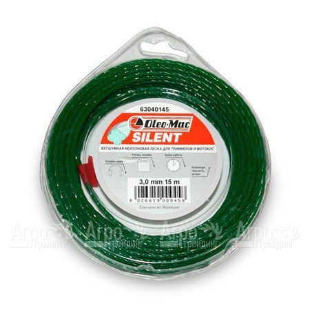 Леска 3 мм 15 м silent для триммеров Oleo-Mac в Челябинске