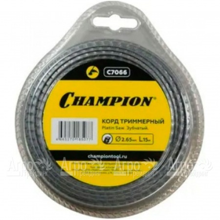 Корд триммерный Champion Platin Saw 2.65мм, 15м (зубчатый)  в Челябинске