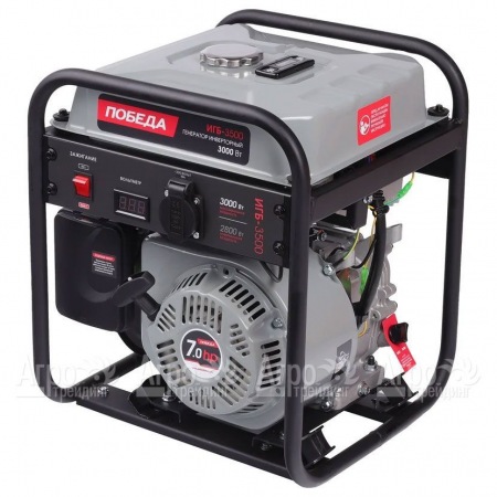 Бензогенератор инверторный Победа ИГБ 3500 3.2 кВт в Челябинске