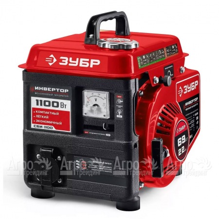 Бензогенератор инверторный Зубр СБИ-1100 1 кВт в Челябинске