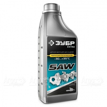 Масло полусинтетическое Зубр Extra 1 л для смазки цепей в Челябинске