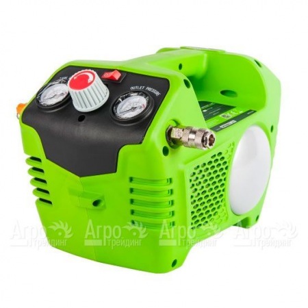 Компрессор воздушный безмасляный GreenWorks G24AC (без аккумулятора и зарядного устройства) в Челябинске