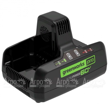 Быстрое зарядное устройство G60DC10 для двух аккумуляторов для аккумуляторной техники GreenWorks 60V  в Челябинске