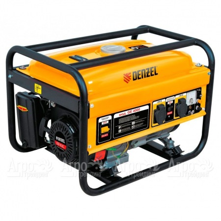 Бензогенератор Denzel GE 4000 3 кВт в Челябинске