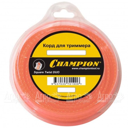 Корд триммерный Champion Square Twist Duo 2.4мм, 44м (витой квадрат)  в Челябинске