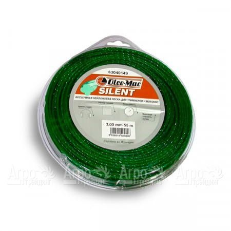 Леска 3 мм 55 м silent для триммеров Oleo-Mac  в Челябинске