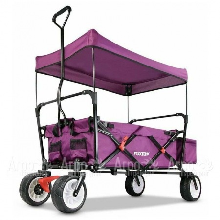 Тележка ручная Fuxtec CT-350P с навесом фиолетовая в Челябинске