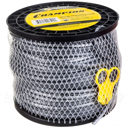 Корд триммерный Champion Platin Saw 4.0мм, 80м (зубчатый)+нож  в Челябинске