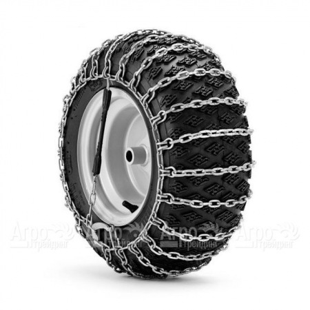 Снежные цепи на колеса 18" пара для тракторов Husqvarna TC138, TS138 в Челябинске