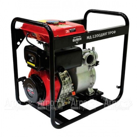 Дизельная мотопомпа Elitech МД 1200 Д 80 Г ПРОФ в Челябинске