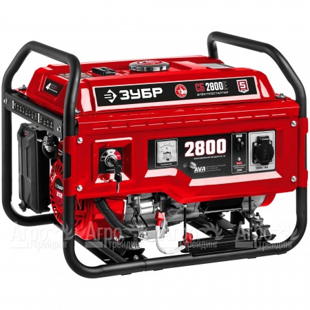 Бензогенератор Зубр СБ-2800Е 2.8 кВт с электростартером в Челябинске