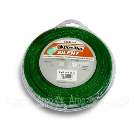 Леска 2.4 мм 86 м silent для триммеров Oleo-Mac в Челябинске