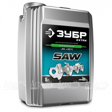 Масло минеральное Зубр Extra 5 л для смазки цепей в Челябинске