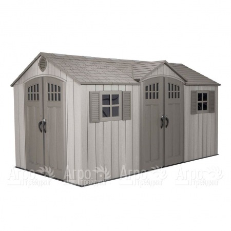 Пластиковый сарай LifeTime WoodLook 15х8 в Челябинске