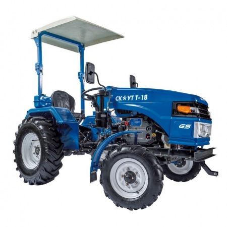 Многофункциональный минитрактор Garden Scout (Скаут) T-18 + почвофреза + навес в Челябинске