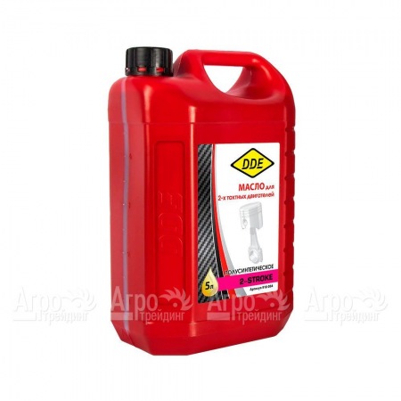Масло полусинтетическое DDE API TС 5 л, красное для 2-тактных двигателей  в Челябинске