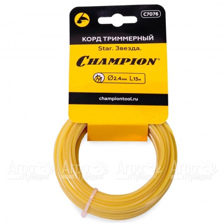 Корд триммерный Champion Star 2.4мм, 15м (звезда) в Челябинске