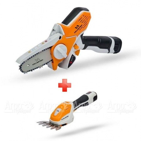 Аккумуляторная пила Villartec SA1462 + мотоножницы HA1462 (без аккумулятора и зарядного устройства) в Челябинске
