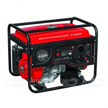 Бензогенератор Elitech БГ 6500Р 5 кВт в Челябинске