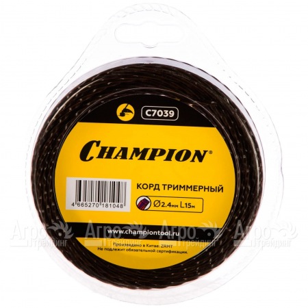 Корд триммерный Champion Magic 2.4мм, 15м (витой квадрат)  в Челябинске