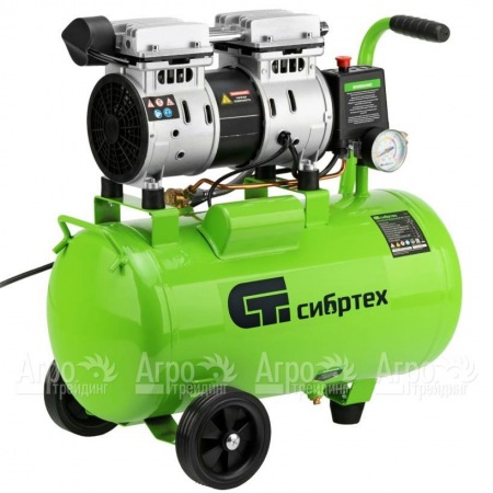 Компрессор безмасляный малошумный Сибртех МБ 1100/24 в Челябинске
