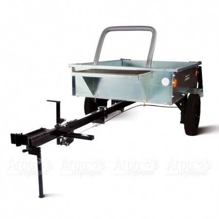 Тележка прицепная ТПМ-350-01 оцинкованная разборная с механизмом опрокидывания для мотоблоков RedVerg в Челябинске