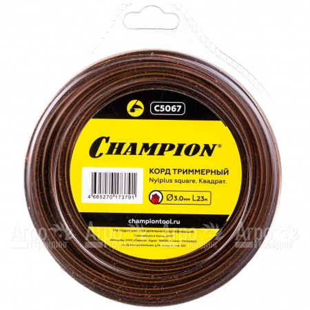 Корд триммерный Champion Nylplus Square 3.0мм, 23м (квадрат)  в Челябинске