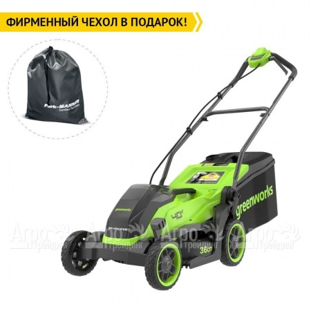 Газонокосилка аккумуляторная GreenWorks GD40LM361 4 Ач в Челябинске