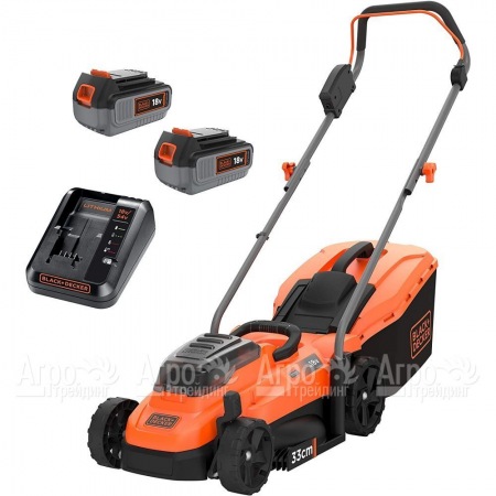Газонокосилка аккумуляторная Black+Decker BCMW33184L2 в Челябинске