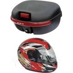 Комплект H2 (Кофр из мягкого (РР) пластика + 1 шлем-интеграл внутри) в Челябинске