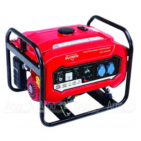 Бензогенератор Elitech БЭС 3500 РМ 2.8 кВт в Челябинске