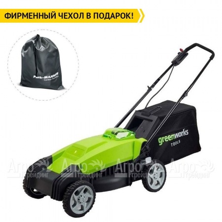 Газонокосилка аккумуляторная GreenWorks G-Max G40LM35 40V 35 см (без аккумулятора и ЗУ)  в Челябинске