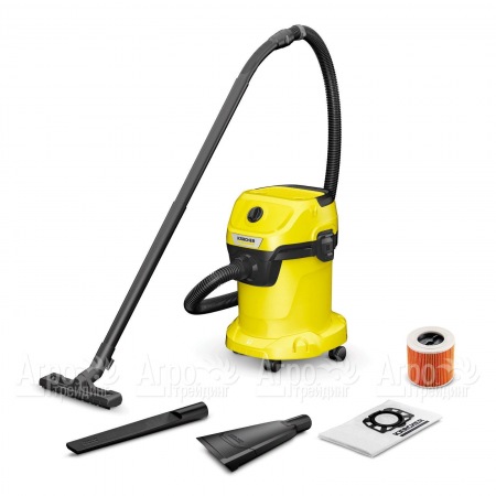 Хозяйственный пылесос Karcher WD 3 V-17/4/35 + Nozzles в Челябинске