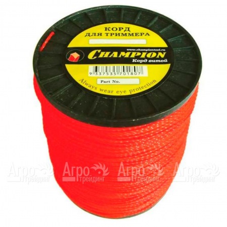 Корд триммерный Champion Twisted Square 2.4мм, 450м (витой квадрат)+нож  в Челябинске