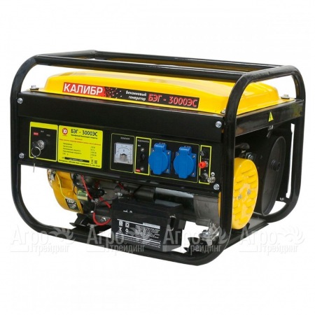 Бензогенератор Калибр БЭГ-3000ЭС 2.5 кВт в Челябинске