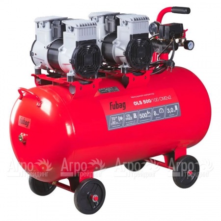 Компрессор безмасляный малошумный Fubag OLS 500/100 CM2х2  в Челябинске