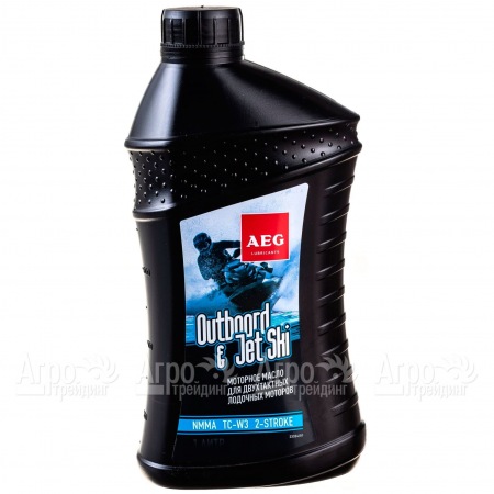 Масло AEG Outboard&amp;JetSki 2Т Oil NMMA TC-W3 1 л для 2-х тактных двигателей  в Челябинске