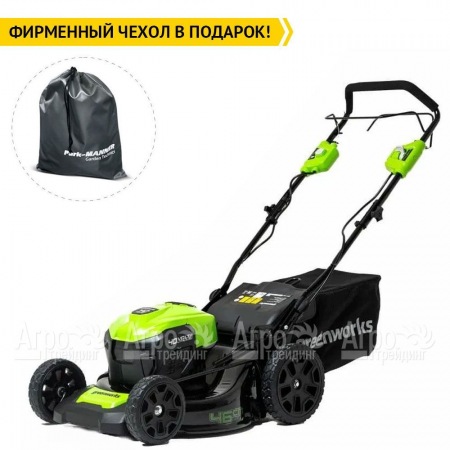 Газонокосилка аккумуляторная GreenWorks GD40LM46SP 8 Ач в Челябинске