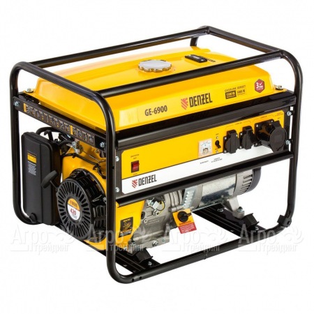 Бензогенератор Denzel GE-6900 5 кВт в Челябинске