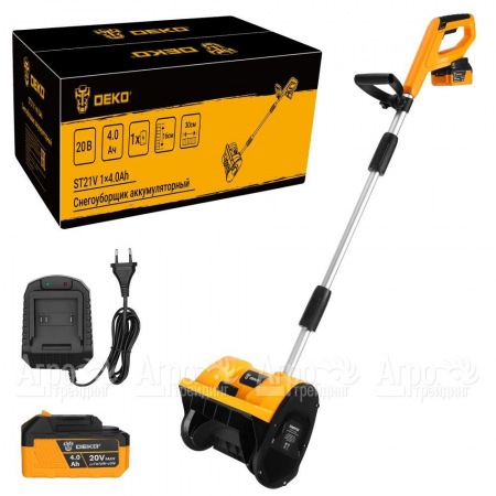 Снегоуборщик аккумуляторный DEKO ST21V 1х4 Ач в Челябинске