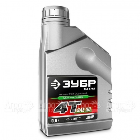 Масло минеральное Зубр Extra 4Т-SAE 30 0.6 л для 4-х тактных двигателей в Челябинске