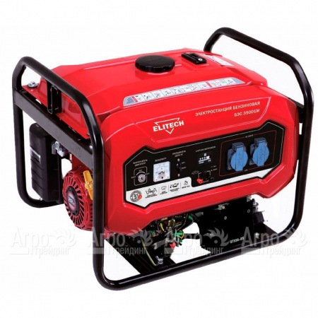 Бензогенератор Elitech БЭС 3500 ЕМ 2.8 кВт в Челябинске