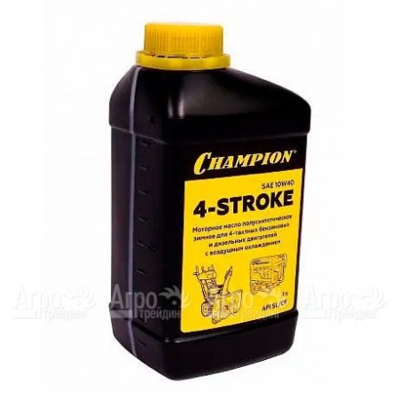 Масло полусинтетическое зимнее Champion SAE 10W40 API SL/CF 1 л для 4-тактных двигателей  в Челябинске