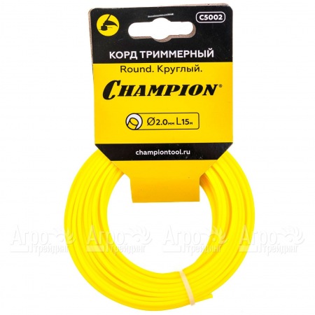 Корд триммерный Champion Round 2.0мм, 15м (круглый) в Челябинске