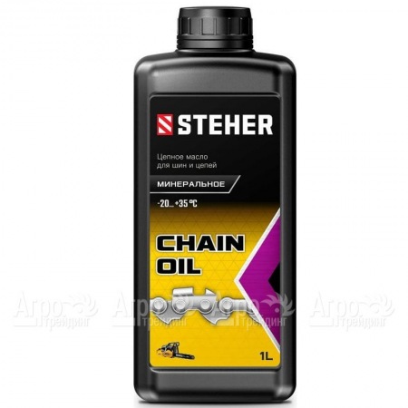 Масло цепное минеральное Steher 1 л для бензо и электропил в Челябинске