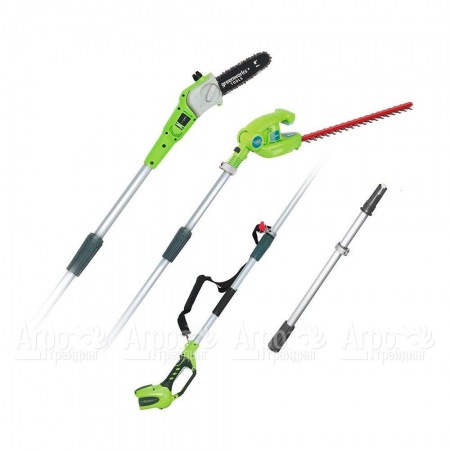 Аккумуляторный кусторез GreenWorks 2 в 1, 40V (без батареи и зарядного устройства) в Челябинске