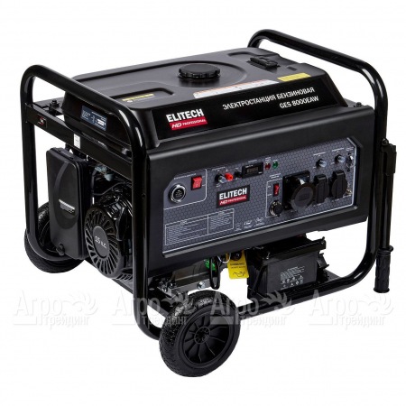 Бензогенератор Elitech GES 8000EAW 6 кВт  в Челябинске