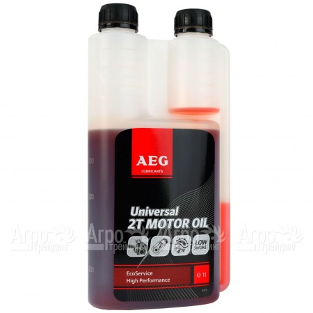 Масло минеральное Universal AEG 2T Motor Motor Oil API TC 1 л для 2-х тактных двигателей в Челябинске